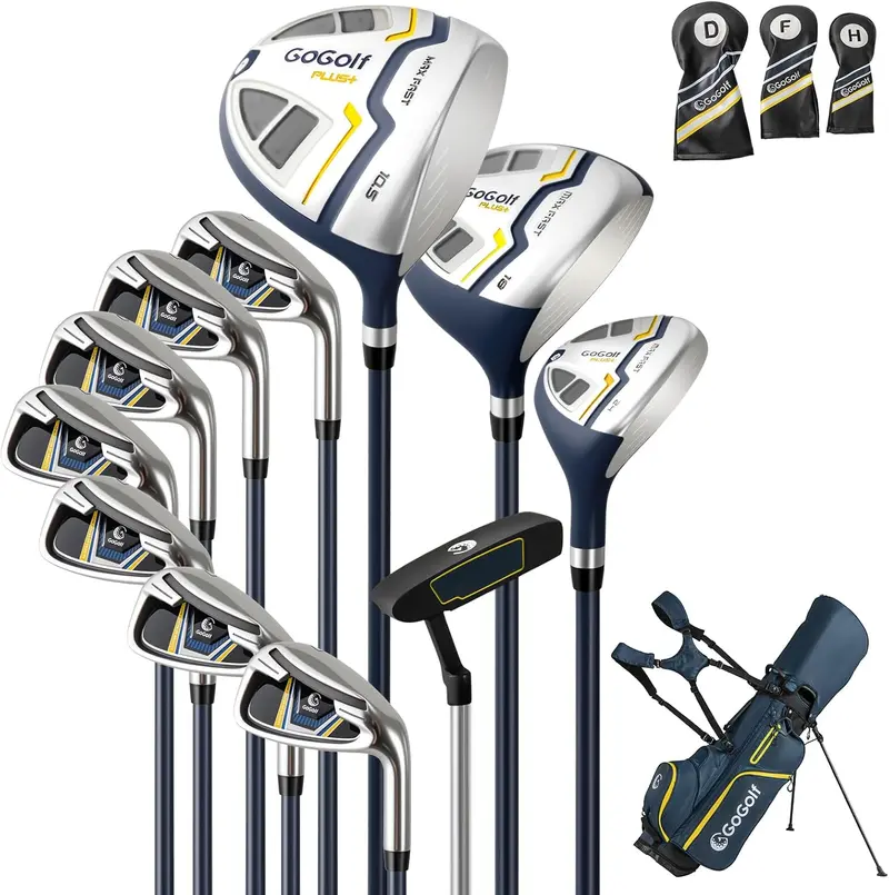 All-in-One Golf Set for Men – 12-Piece Right-Handed Club Kit with Carry Bag