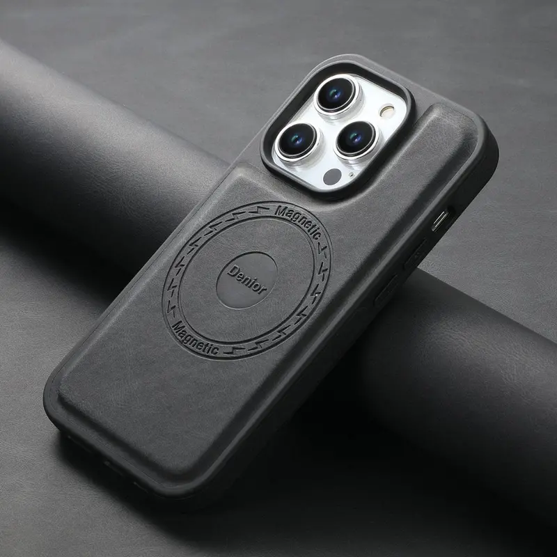 Luxury Magnetic Leather iPhone Case – MagSafe Certified