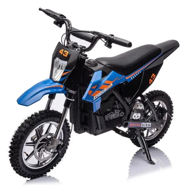 Youth 36V Electric Off-Road Bike – 350W Brushless Motor, 175 lb Capacity, Blue Finish