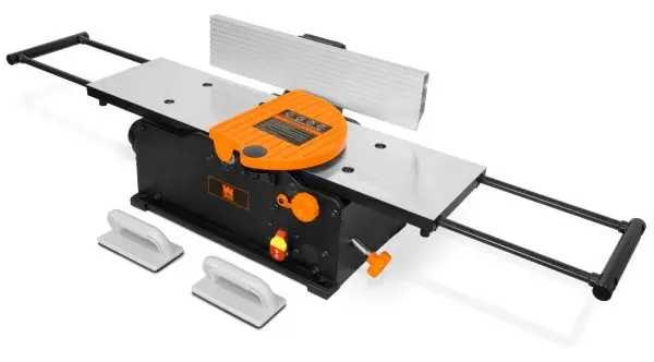 10-Amp 8-Inch Spiral Benchtop Jointer – Extendable Table for Longer Workpieces