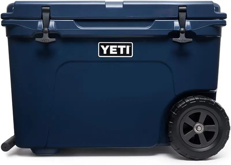 YETI Tundra Haul Wheeled Cooler – 65-Quart Capacity, Navy Blue, Built for Rugged Transport