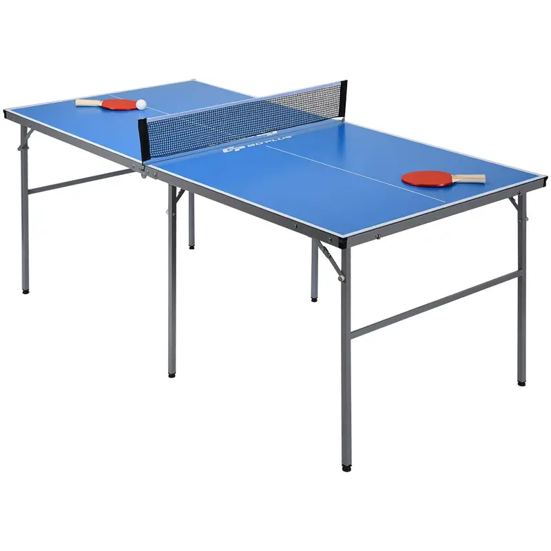 Pre-Assembled Portable Ping Pong Table – Folding Table Tennis Set with Net