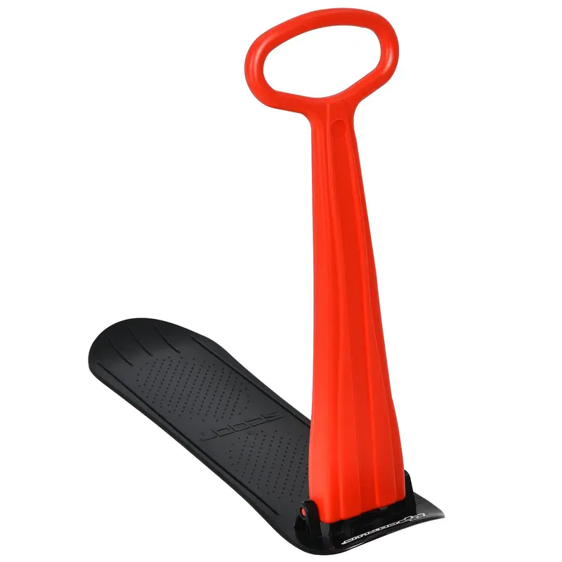 Foldable Ski Scooter with Ergonomic Grip Handle for Winter Fun on Snow or Ice