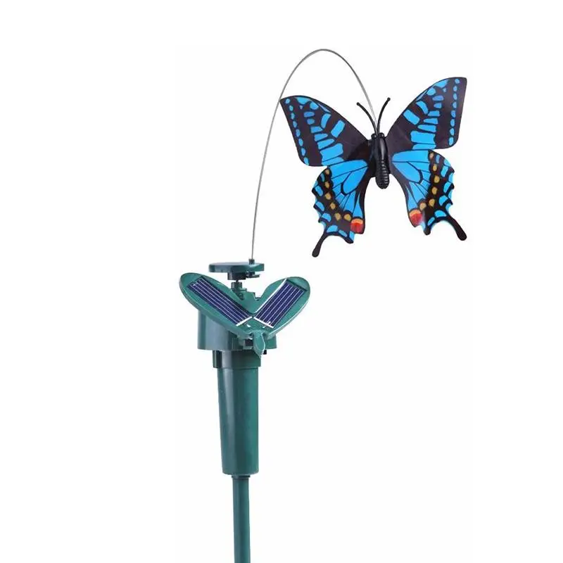 Solar Dancing Hummingbird and Butterfly Ornament | Animated Garden Accent