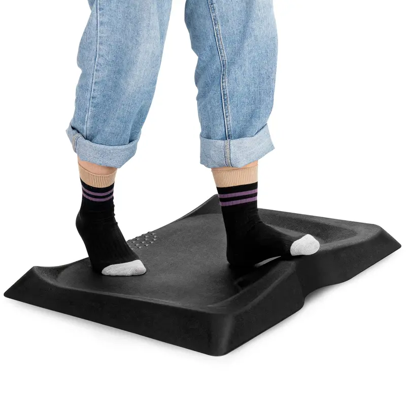 Ergonomic Standing Desk Mat with Textured Surface and Built-in Massage Nubs