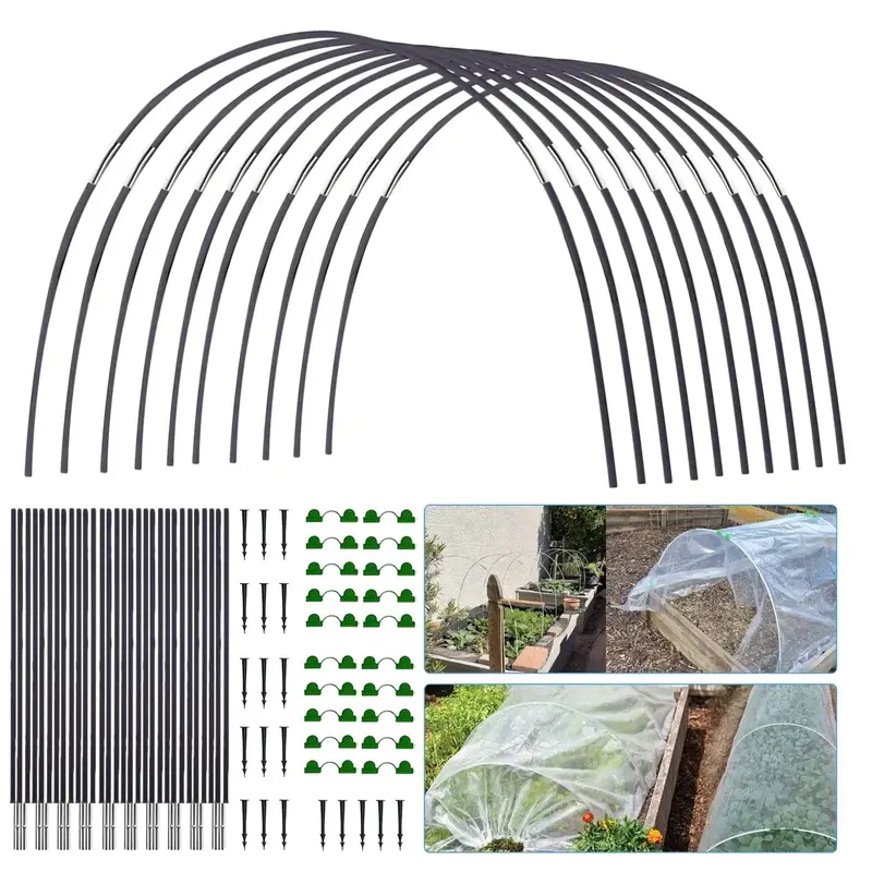 Plantura FlexGrow Fiberglass Garden Arch – Lightweight, Weather-Resistant Trellis Kit
