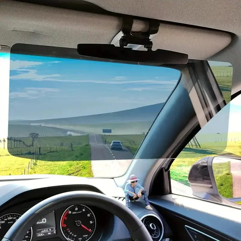 Anti-Glare Car Sun Visor Extender – Adjustable UV-Blocking Shade for Drivers