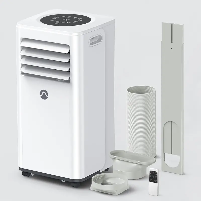 10,000 BTU Portable Air Conditioner – 3-in-1 Cooling Unit for Rooms up to 450 sq ft, Includes Remote, Timer & Window Kit