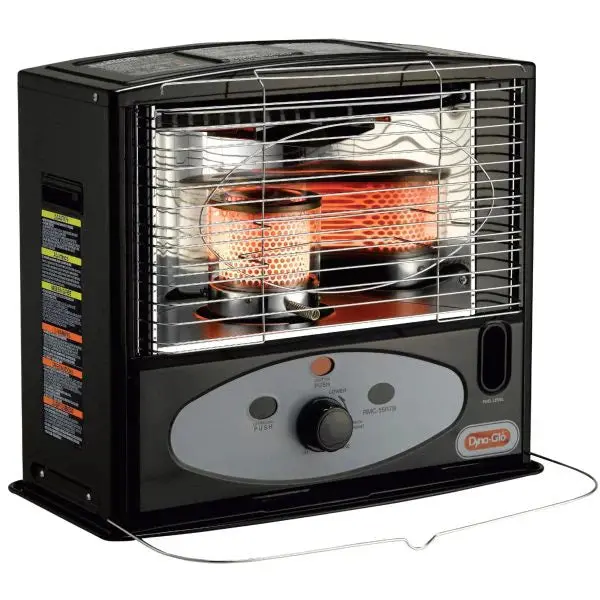 10,000 BTU Kerosene Radiant Heater – Indoor Use, Black Finish, Efficient Heat for Medium-Sized Spaces