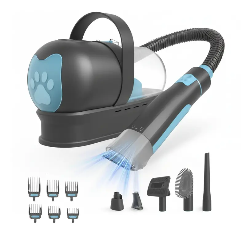 Corded Grooming Vacuum System with Clipper, Nail Grinder, and Accessory Tools