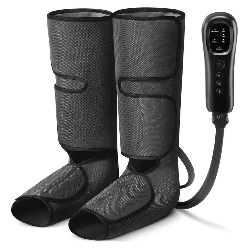 Electronic Leg Compression Massager for Feet, Ankles & Calves – 2 Programs, 3 Intensity Levels