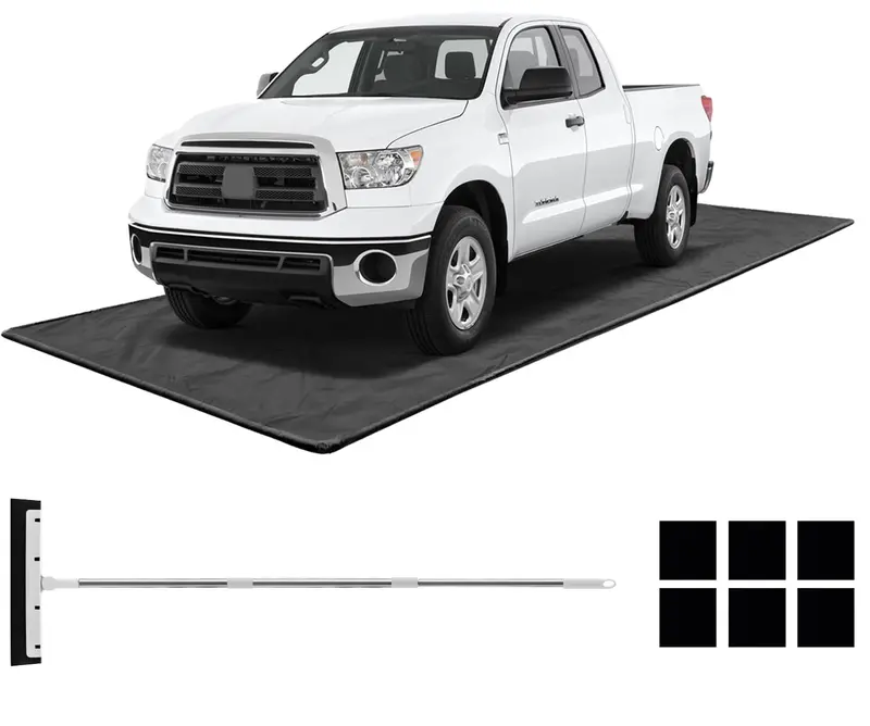 Extra-Large Waterproof Garage Floor Mat (22′ x 9′) for Under-Car Protection Against Mud, Rain, and Snow
