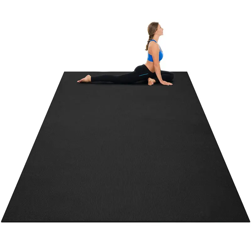 Extra-Large Yoga Mat – 7′ x 5′ & 6′ x 4′, 8mm Thick with Carrying Straps