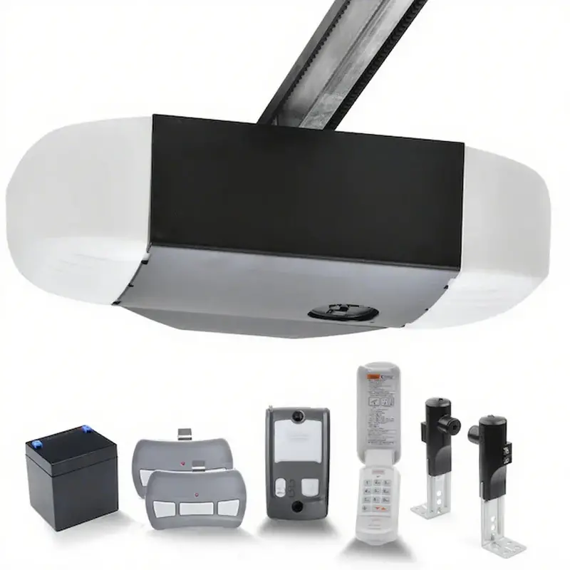 1.25-HP Belt-Drive Garage Door Opener | Fully Automatic Quiet Operation with Integrated Battery Backup