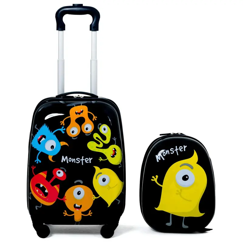 Kids’ Luggage Set – Two-Piece Carry-On Collection (12-inch and 16-inch) with Lightweight Design
