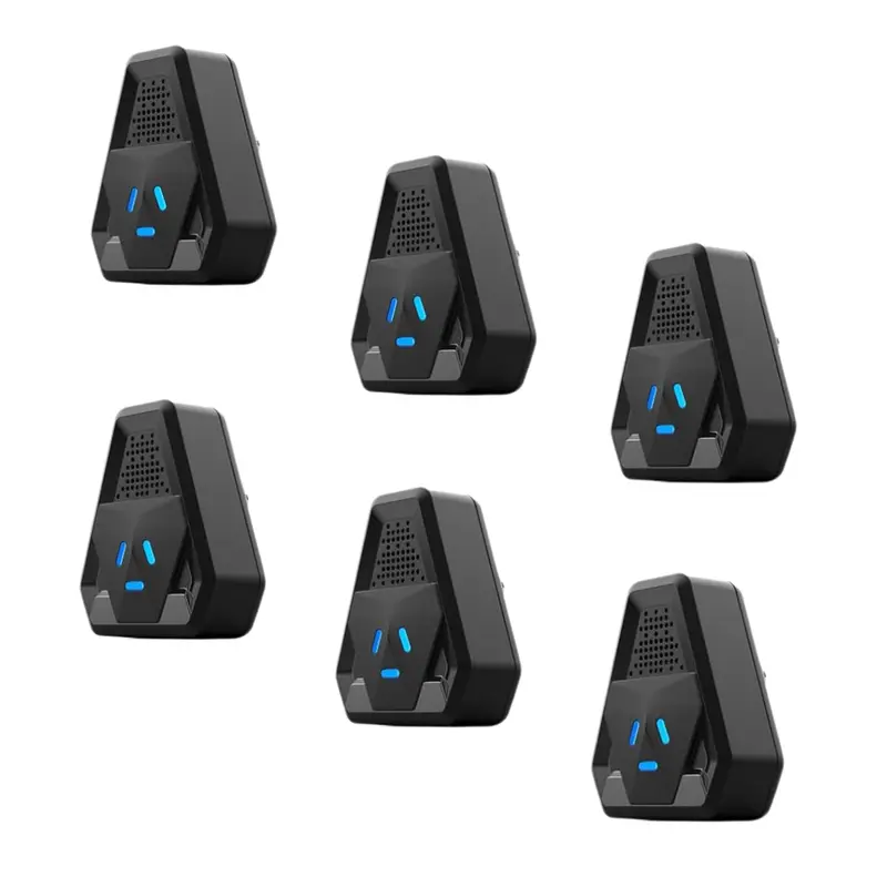 Ultrasonic Outdoor Pest Deterrent 6-Pack – 20–75 kHz Frequency Range