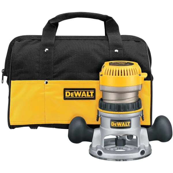 1/2-Inch Variable-Speed Fixed-Cord Router – 2.25 HP with Soft Carrying Case (Tool-Only)