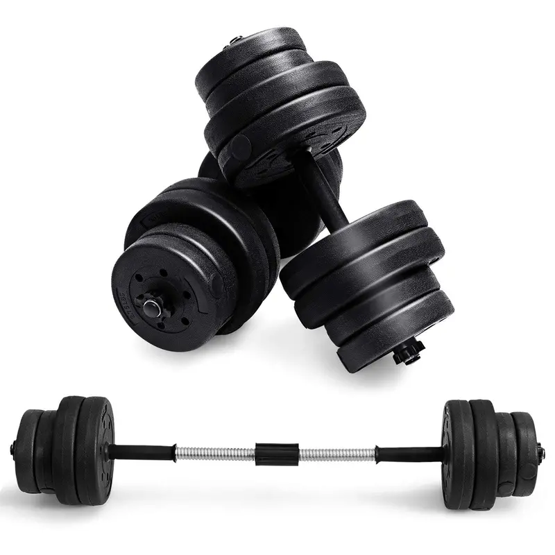 Adjustable Dumbbell Barbell Set – 66-Pound Weight Pair with Multiple Grip Options