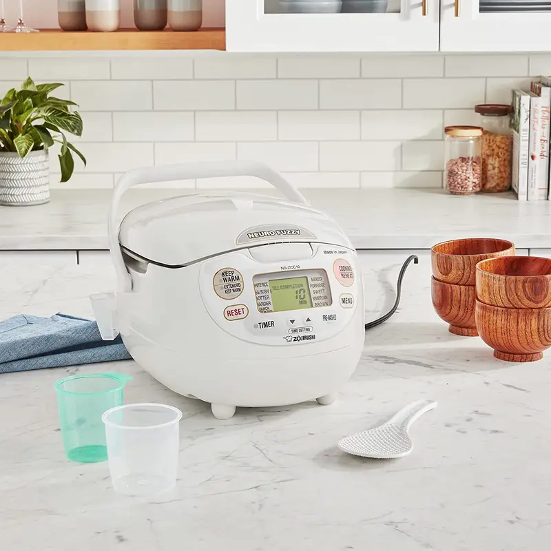 Zojirushi Neuro Fuzzy Rice Cooker (5.5-Cup) – Japanese-Made Smart Cooking Appliance in Premium White