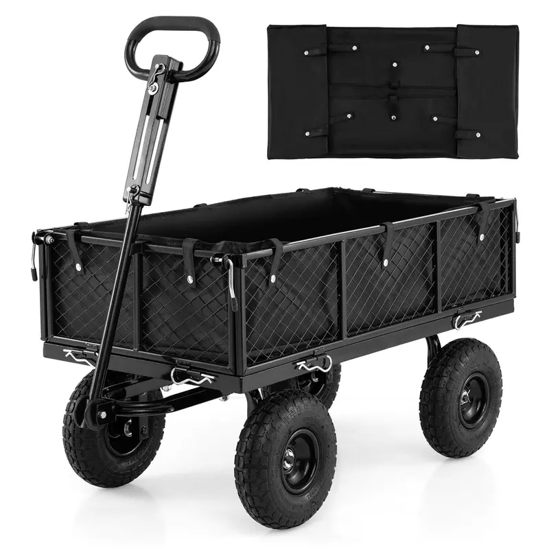 Heavy-Duty 880-Pound Capacity Garden Utility Cart