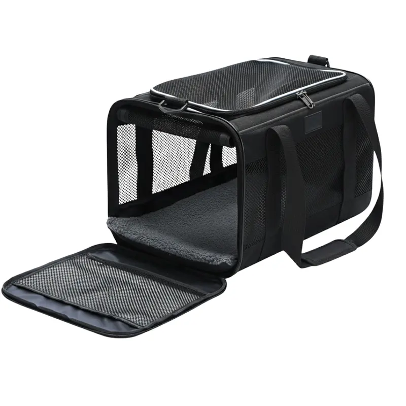 Dual-Species Carrier Bag – Fleece-Lined Bed and Rigid Base Insert (2 Sizes)