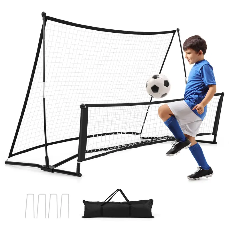 80″ x 40″ Dual-Function Soccer Rebounder Net with Portable Carry Bag for Skill Development