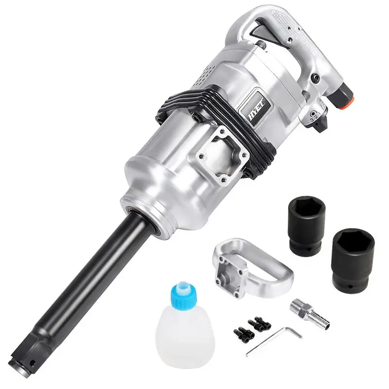 1-Inch Pneumatic Impact Wrench – Long-Shank Air Tool for Truck Mechanics & Industrial Use