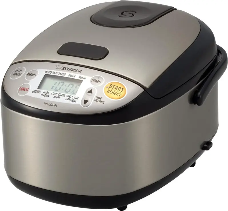 Zojirushi NS-TSC30 Rice Cooker & Warmer – 3-Cup Capacity, Stainless Steel Black