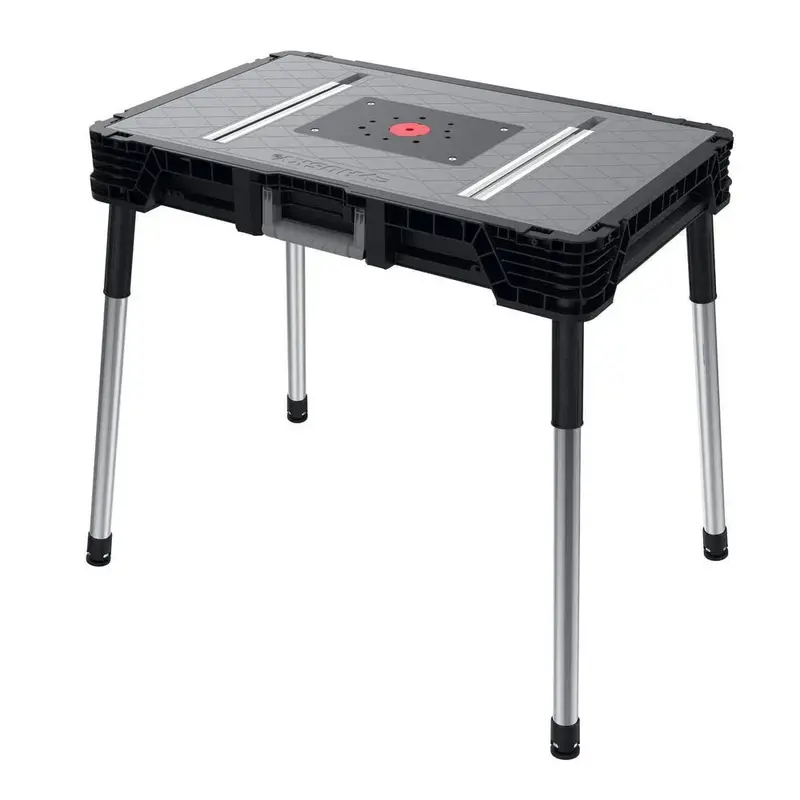 1.8 ft × 3 ft Portable Jobsite Workbench – Compact Folding Work Surface