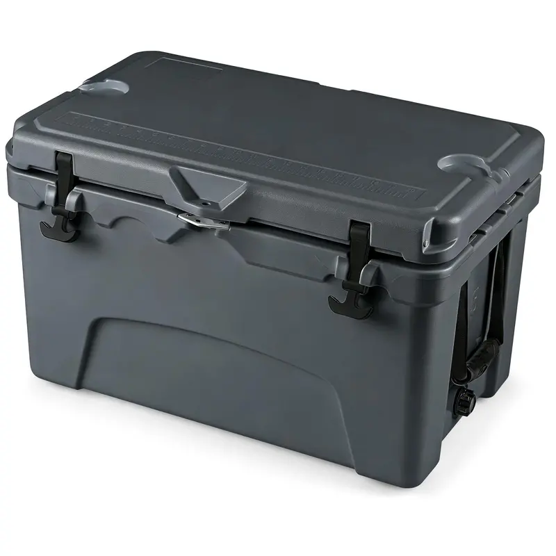 45-Quart Hard-Sided Cooler – Travel-Friendly Handles, Integrated Cup Holders