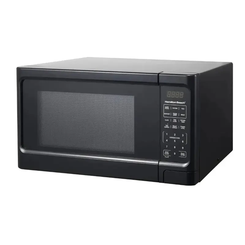 1.1 Cu Ft Black Digital Microwave Oven – Touchpad Interface for Quick, Precise Cooking