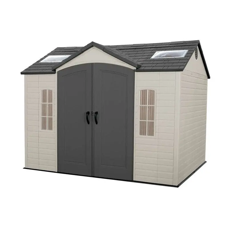 10 ft. x 8 ft. Resin Plastic Side Storage Shed – Weather-Resistant Assembly Required