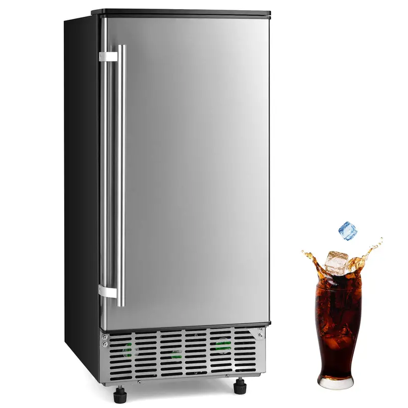 Commercial-Grade Ice Maker – 80 lbs/24 Hours Output with 24 lbs Onboard Storage