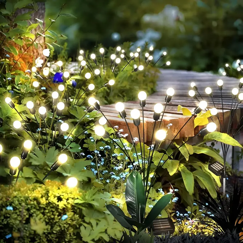 GlowWave Solar-Powered Swinging Garden Lights – Motion-Activated Outdoor Ambiance