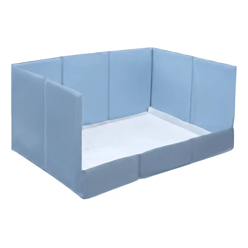 Low-Profile Indoor Dog Pee Pad Tray – Foldable, Raised Edges & Leak-Resistant Base