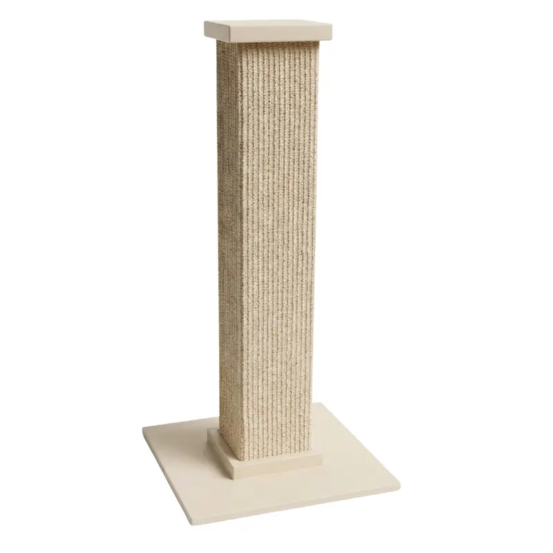 30-Inch Sisal Cat Scratching Post – Stable Square Base and Durable Wrap Design