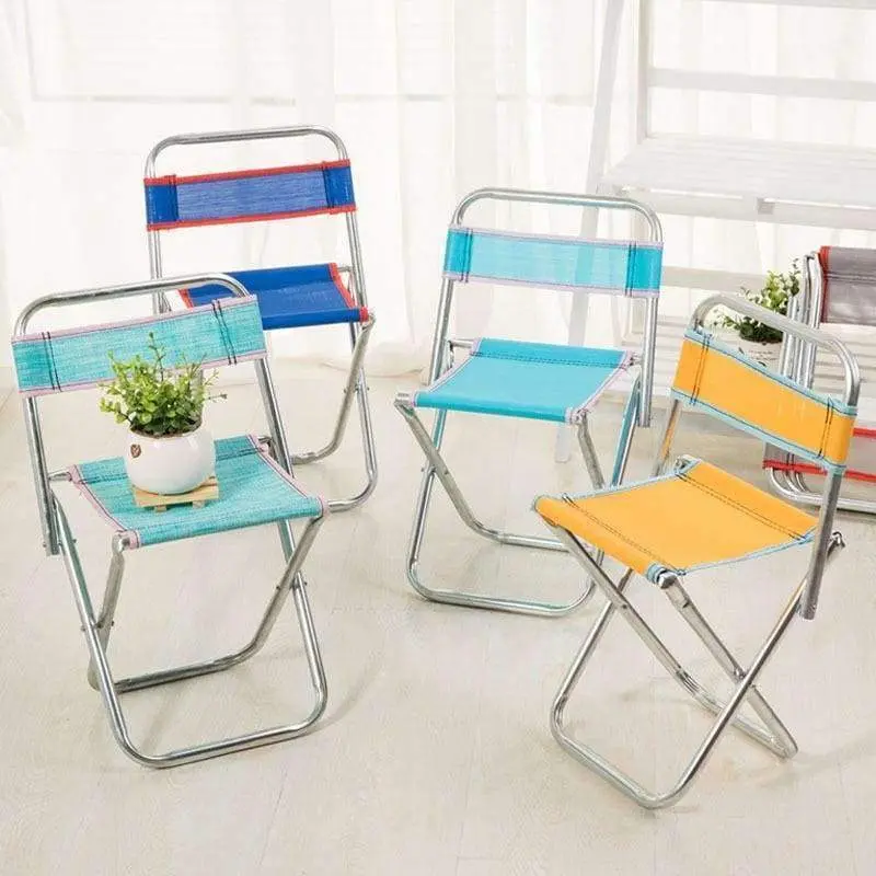 Ultralight Stainless Steel Folding Chair – Multi-Use Outdoor Seat for Camping, Beach & Fishing
